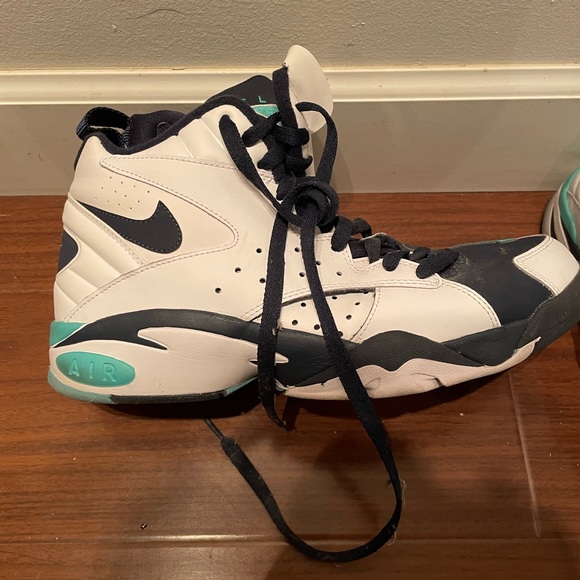 Nike flight. Size 11. White, blue, teal.  Super funky. - Picture 2 of 6